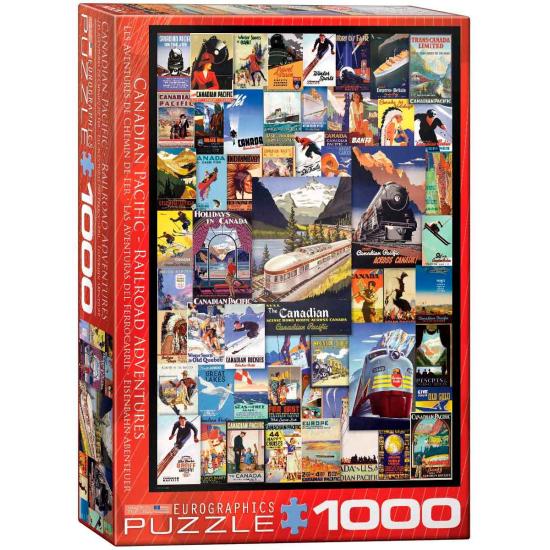 Puzzle Eurographics Les aventures du chemin de fer 1000 pièces