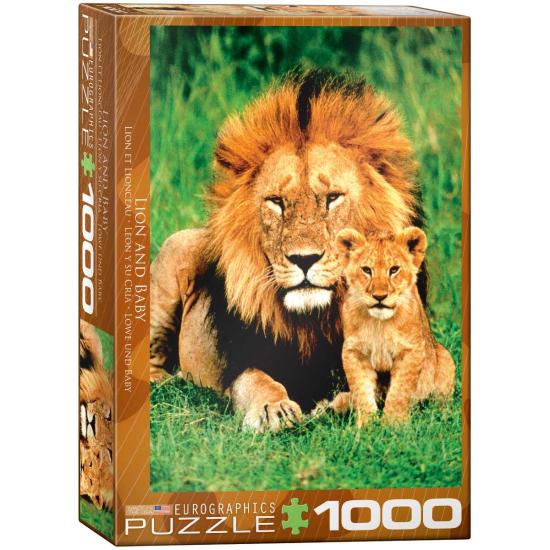 Eurographics Puzzle Lion et son veau 1000 pièces