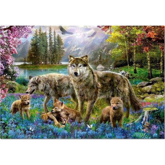 Eurographics Loups et Fantasy Lake Puzzle 500 pièces