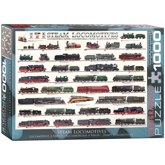Eurographics Puzzle Locomotives à vapeur 1000 pièces Eurographics Puzzle Locomotives à vapeur 1000 pièces