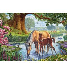 Puzzle Eurographics Les poneys tombés 1000 pièces
