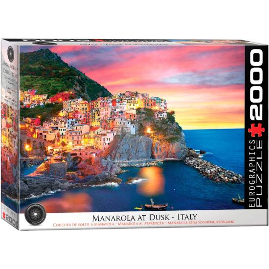 Puzzle Eurographics Manarola Au Crépuscule, Italie 2000 pièces