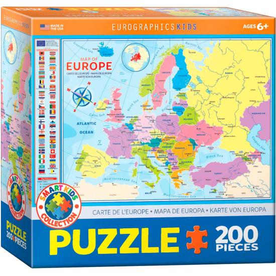 Eurographics Puzzle Carte de l'Europe 200 pièces