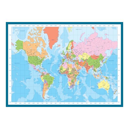 Puzzle carte du monde Eurographics 1000 pièces