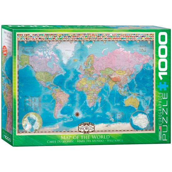 Puzzle carte du monde Eurographics 1000 pièces