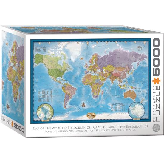 Puzzle Eurographics Carte du Monde 5000 Pièces