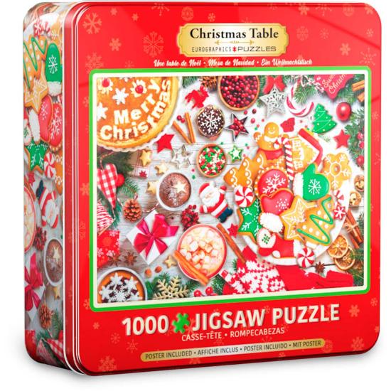Puzzle de table de Noël Eurographics, boîte de 1000 pièces
