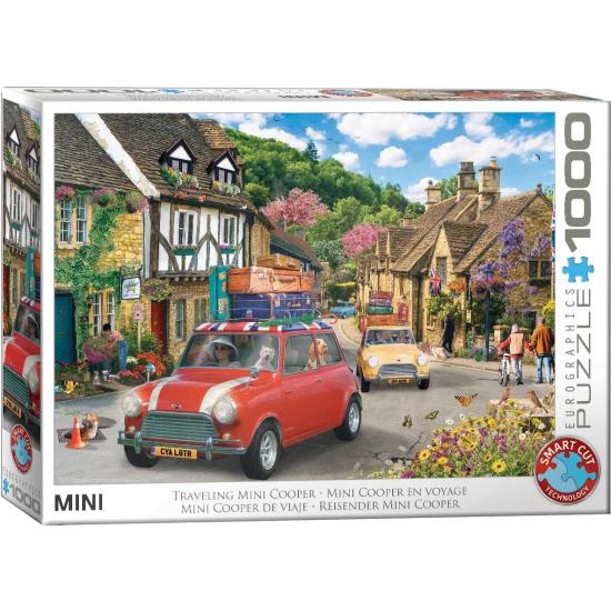 Puzzle Eurographics Mini Cooper en Voyage 1000 pièces