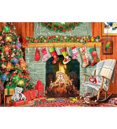 Eurographics Puzzle Noël au coin du feu XXL 500 mcx