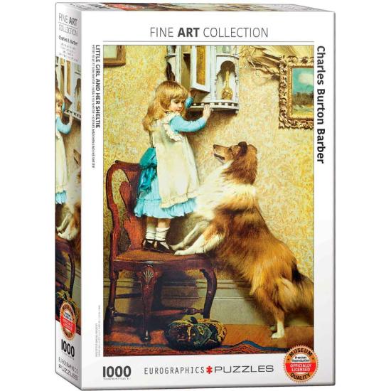 Eurographics Puzzle Fille et son Sheltie 1000 pièces