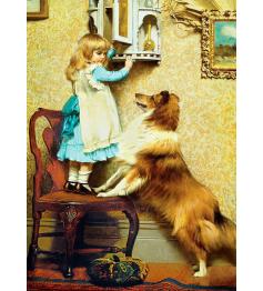 Eurographics Puzzle Fille et son Sheltie 1000 pièces