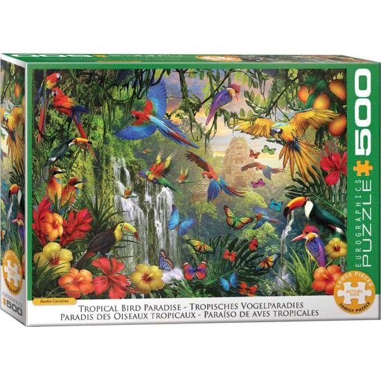 Puzzle Eurographics Paradis Tropical Des Oiseaux XXL 500 Pieces