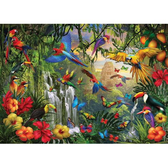 Puzzle Eurographics Paradis Tropical Des Oiseaux XXL 500 Pieces