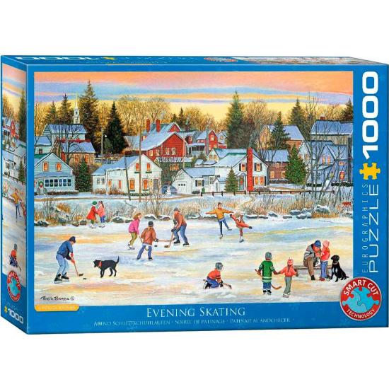 Eurographics Puzzle Crépuscule Patinage 1000 Pièces