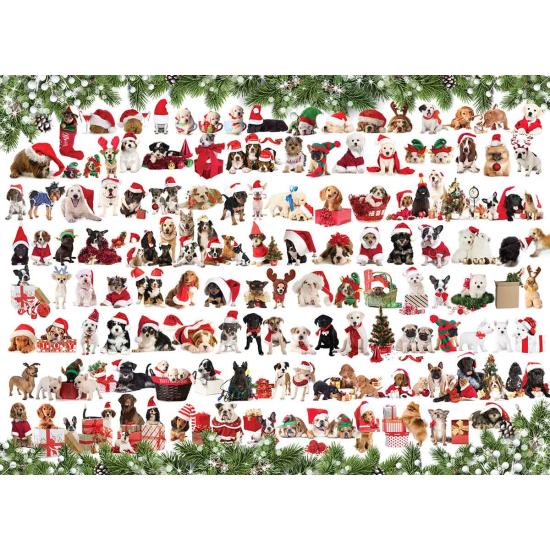 Eurographics Puzzle Chiens de Noël 1000 pièces