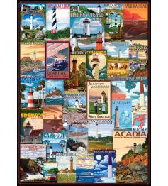 Eurographics Vintage Posters Phares Puzzle 1000 pièces