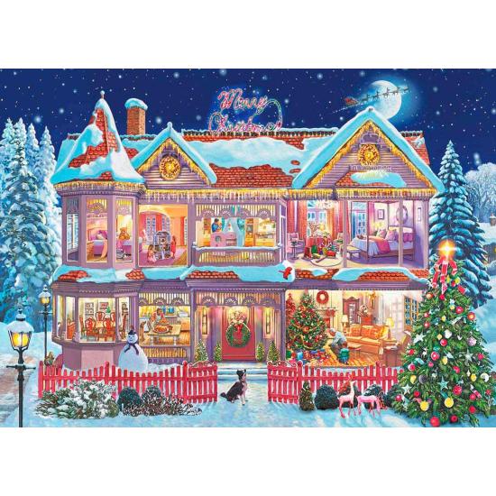 Puzzle 1000 pièces Se préparer pour Noël Eurographics