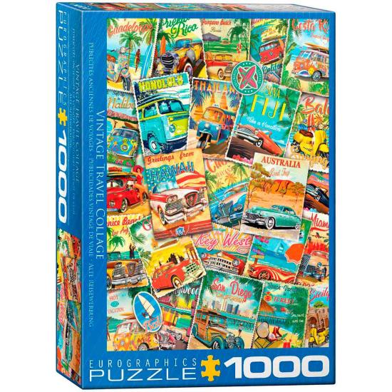 Eurographics Vintage Travel Advertisements Puzzle 1000 pièces