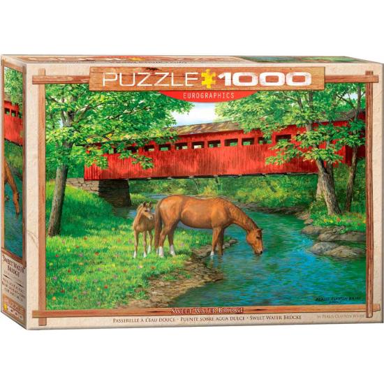Eurographics Puzzle Pont sur l'eau douce 1000 pièces Eurographics Puzzle Pont sur l'eau douce 1000 pièces