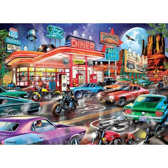 Puzzle Eurographics Route 66 Diner 1000 pièces