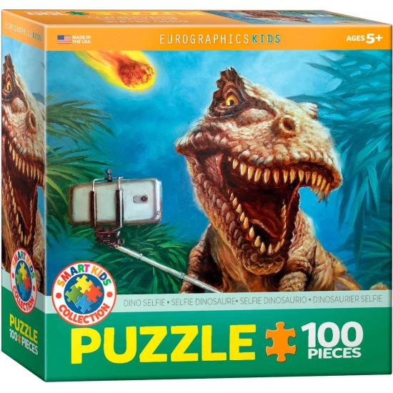 Eurographics Dinosaure Selfie Puzzle 100 pièces