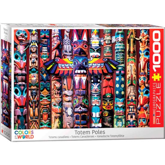 Puzzle 1000 pièces Totems canadiens d'Eurographics