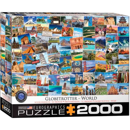 Eurographics Puzzle Globetrotter Le Monde 2000 Pièces
