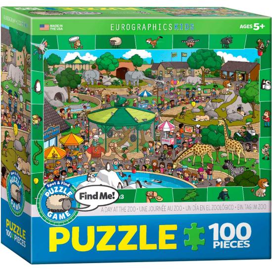 Puzzle Eurographics Une journée au zoo 100 pièces