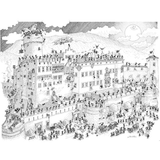 Puzzle château médiéval Fabio Vettori 1080 pièces