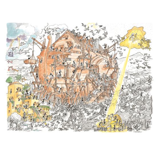 Fabio Vettori Puzzle Arche de Noé 1080 pièces