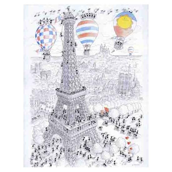 Fabio Vettori Paris Ballon Puzzle 1080 pièces