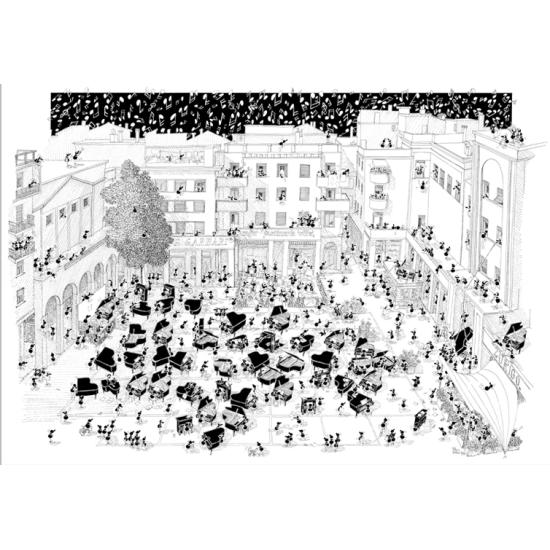 Puzzle Fabio Vettori Piano Strong 1080 pièces