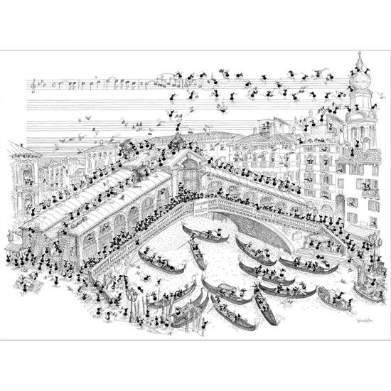 Fabio Vettori Pont du Rialto Puzzle 1080 pièces