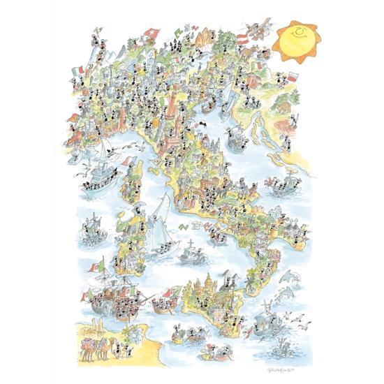 Fabio Vettori Puzzle Italie Unité 1080 pièces