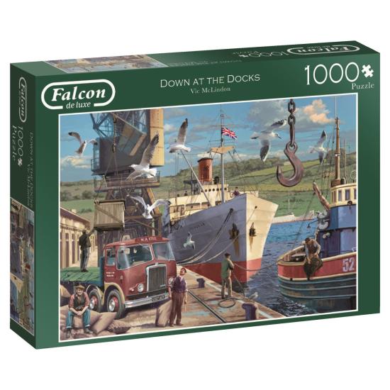Puzzle Falcon Down at the Docks 1000 pièces