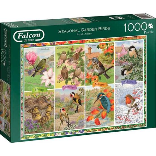 Puzzle 1000 pièces Oiseaux de jardin saisonniers Falcon