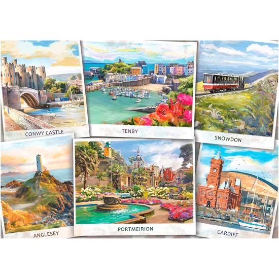 Falcon Bienvenue au Pays de Galles Puzzle 1000 pièces