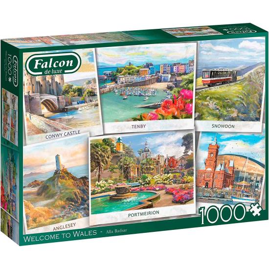 Falcon Bienvenue au Pays de Galles Puzzle 1000 pièces