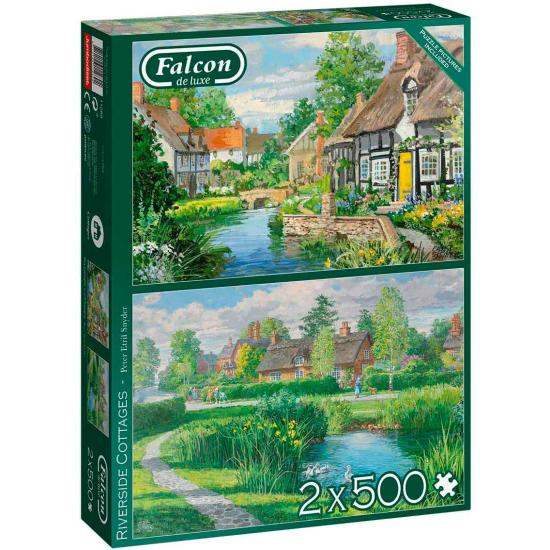 Puzzle Falcon Cabins by the River 2 x 500 mcx Puzzle Falcon Cabins by the River 2 x 500 mcx