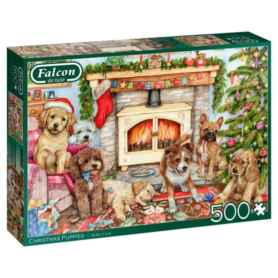 Puzzle 500 pièces Chiots de Noël Falcon
