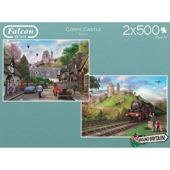 Falcon Castle Corfe Puzzle 2 x 500 pièces