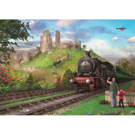 Falcon Castle Corfe Puzzle 2 x 500 pièces