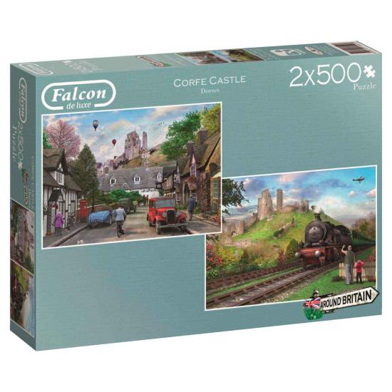 Falcon Castle Corfe Puzzle 2 x 500 pièces