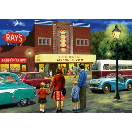 Puzzle 500 pièces Faucon sur le chemin du cinéma