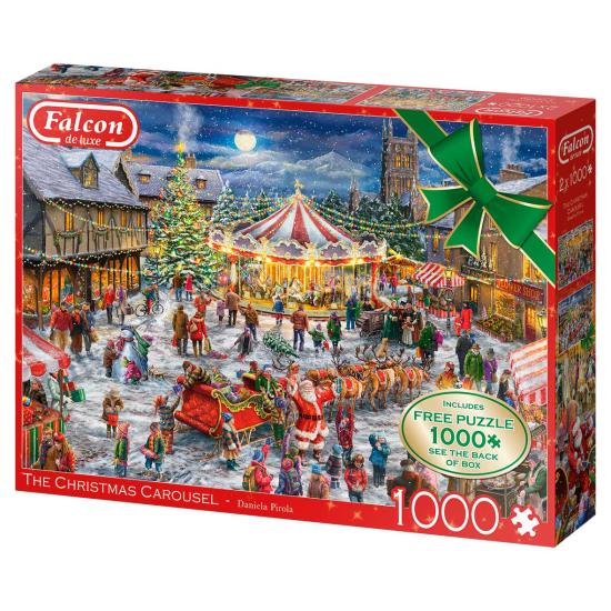 Falcon Le Carrousel de Noël Puzzle 2 x 1000 pièces