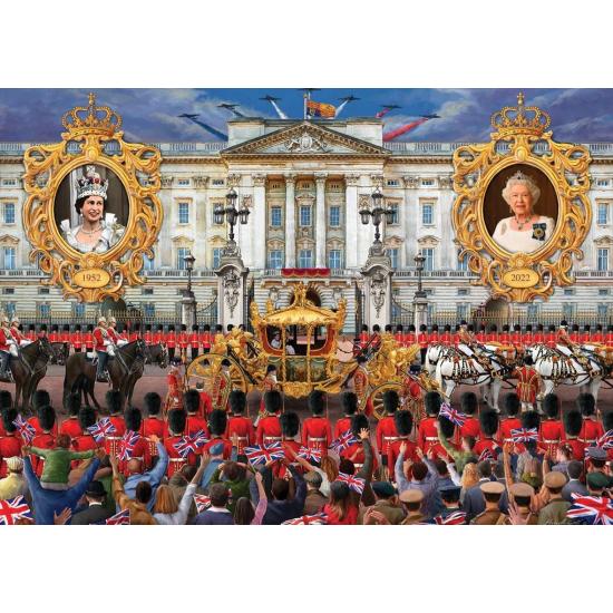 Falcon The Queen's Platinum Jubilee Puzzle 1000 pièces Falcon The Queen's Platinum Jubilee Puzzle 1000 pièces