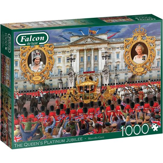 Falcon The Queen's Platinum Jubilee Puzzle 1000 pièces Falcon The Queen's Platinum Jubilee Puzzle 1000 pièces