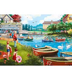 Falcon Le lac navigable Puzzle 1000 pièces