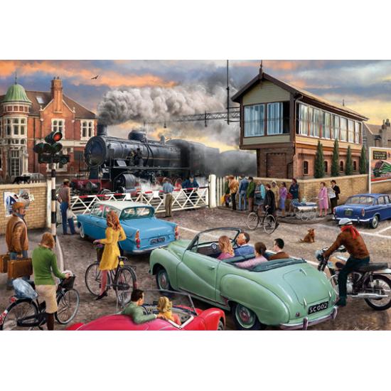 Puzzle de passage à niveau Falcon 1000 pièces