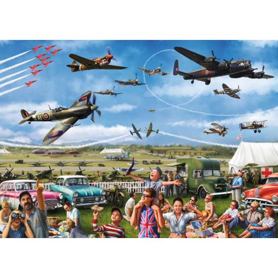 Puzzle de 1000 pièces du spectacle aérien de la famille Falc